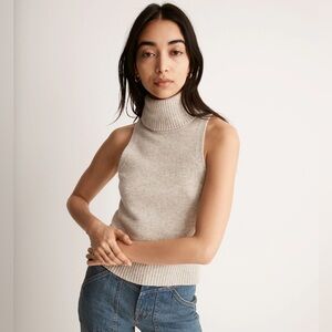 Madewell Hallowell Women's Sleeveless Turtleneck Sweater